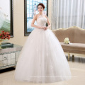 XQX010 High Quality Ruffles Strapless Wedding Gowns Pleated Waist Crystal Appliqued Puffy Ball Gowns Bridal Dresses 2019